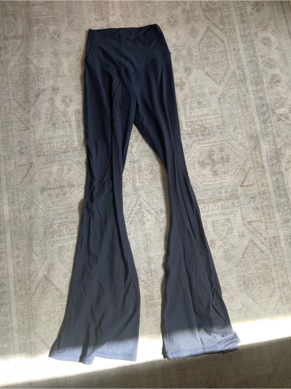 aerie Blue High-Waist Flared Leg Pants